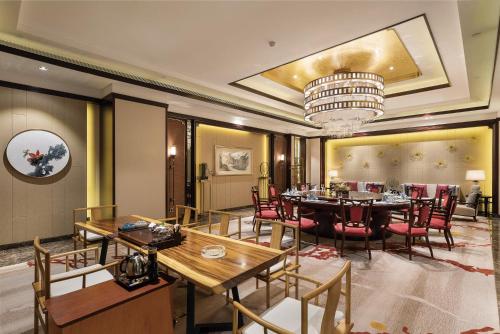 Ruang duduk di Huizhou Kande International Hotel