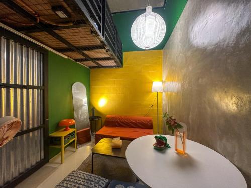 Χώρος καθιστικού στο Elisa's Lofts La Union 12-pax