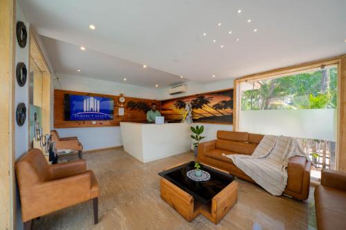 Posezení v ubytování Perfectstayz Premium Goa Continental Baga