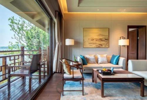 Ruang duduk di Pingtian Bandao Hotel