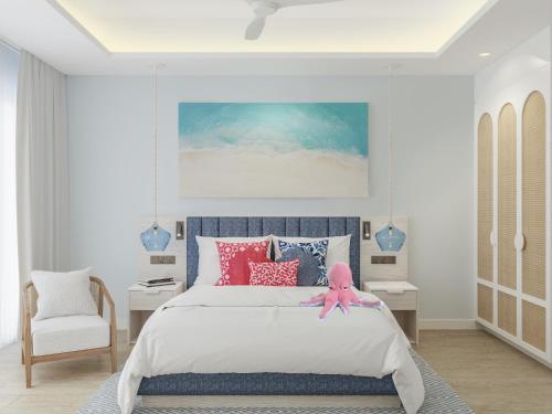 Postel nebo postele na pokoji v ubytování Eri Maldives