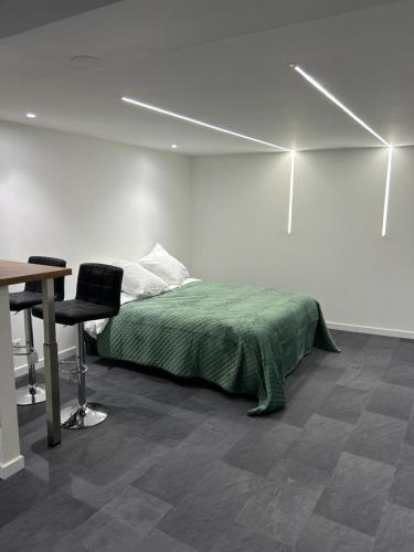 Postel nebo postele na pokoji v ubytování Chambre privée Wintzenheim