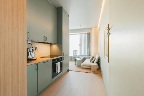 Η κουζίνα ή μικρή κουζίνα στο Spacious & Cozy Studio Apartment