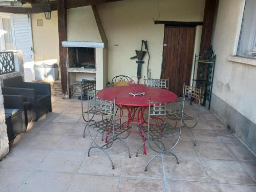 Balkoni atau teres di MAISON Terrasse PISCINE
