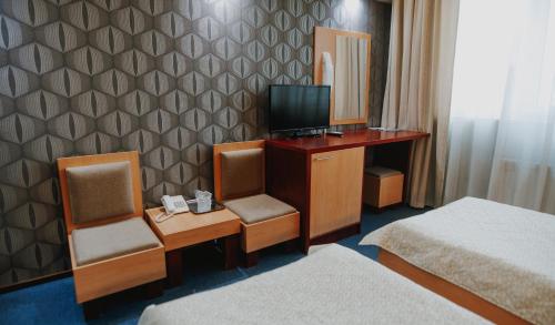 Μια τηλεόραση ή/και κέντρο ψυχαγωγίας στο Hotel Concrete
