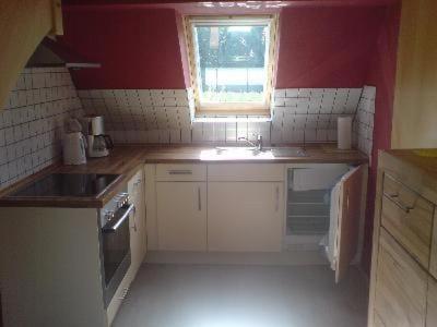Dapur atau dapur kecil di Ferienwohnung 3