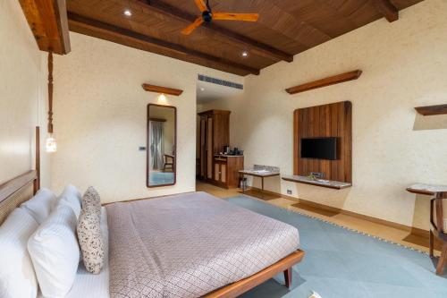 TV a/nebo společenská místnost v ubytování Chavri Resort - Jawai