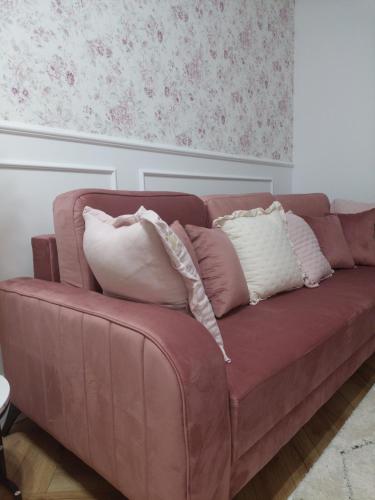 Χώρος καθιστικού στο Apartament Roztocze