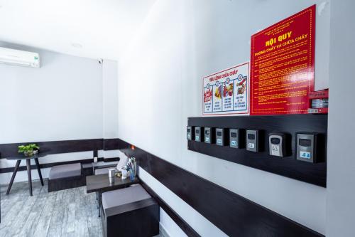 a waiting room with aasteryasteryasteryasteryasteryasteryasteryasteryasteryasteryastery at Brand New Cozy Home in D1 wBalcony in Ho Chi Minh City