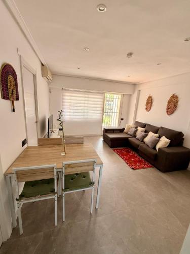 A seating area at Apartamento en la Playa Els Terrers 2