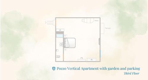 Půdorys ubytování Pozzo Vertical Apartment with garden and parking by Rent All Como