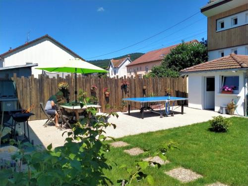 Zahrada ubytování Gîte de la Grange 12km de Gérardmer