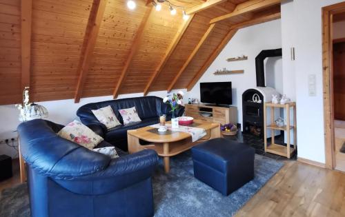 Posezení v ubytování Wohnung In Wilhelmsfehn Mit Großem Balkon
