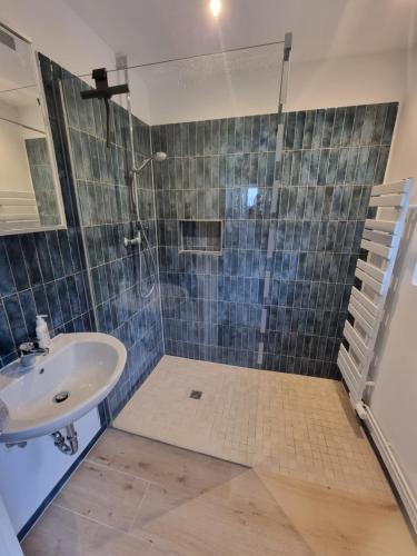 Ένα μπάνιο στο Ferienhaus AKate