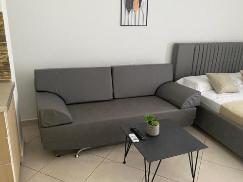Posezení v ubytování Apartament Niko shengjin