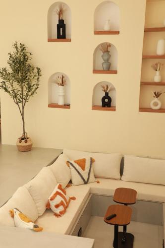 Posezení v ubytování Hedoaa Chalet