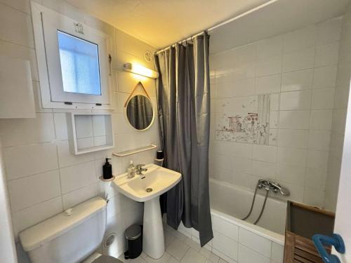 Koupelna v ubytování Appartement 6 couchages Lumio