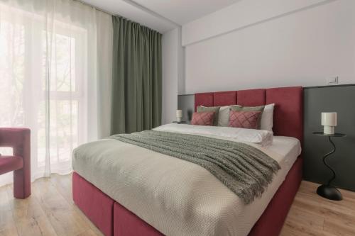Ένα ή περισσότερα κρεβάτια σε δωμάτιο στο APARTIO ROOMS Zabrze