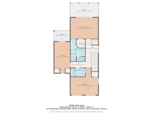 a floor plan of a house at Outriggers 18- Happy Daze in New Smyrna Beach
