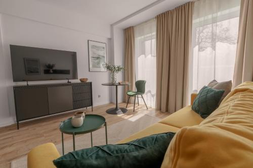 Μια τηλεόραση ή/και κέντρο ψυχαγωγίας στο APARTIO ROOMS Zabrze