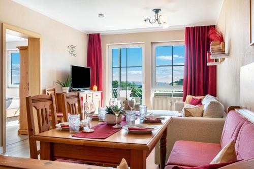 Χώρος καθιστικού στο Seeblicksuiten - Suite Seensucht