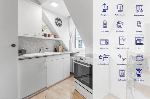 Cucina o angolo cottura di Bestvalueformoneyacfreeparkingtoplocation