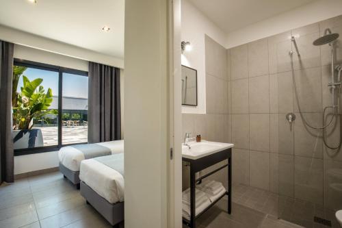 Koupelna v ubytování Simon Hotel Aprilia