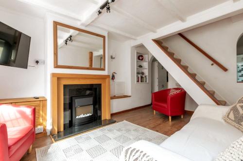 Posezení v ubytování Stylish 2BD Family Hideaway in Dover
