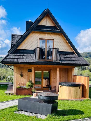 Domek Fox House z prywatna balią elektryczną na wyłączność