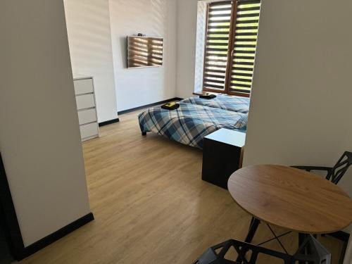 Postel nebo postele na pokoji v ubytování ICE KING Apartament