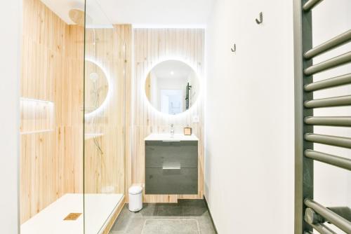 Koupelna v ubytování Le Rosslauf