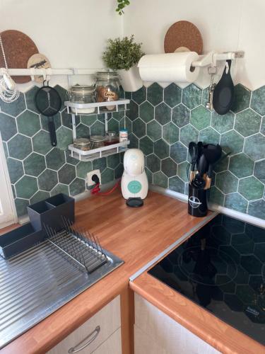 Η κουζίνα ή μικρή κουζίνα στο Casa rural con Jacuzzi en Alcalá de Guadaíra, Cerca de Sevilla