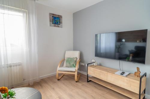 Μια τηλεόραση ή/και κέντρο ψυχαγωγίας στο Apartment Mey