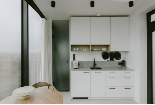 A kitchen or kitchenette at Harmony Seljalandsfoss