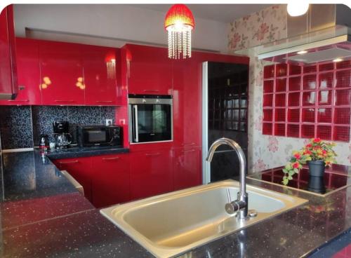 Kuchyň nebo kuchyňský kout v ubytování Rhodos City