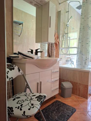 Koupelna v ubytování Ferienwohnung Böhme Aue
