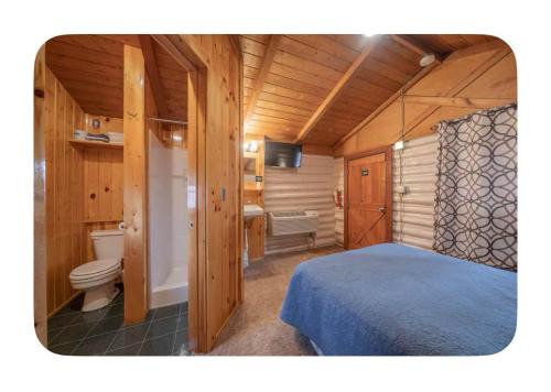Koupelna v ubytování Ashton Log Cabins