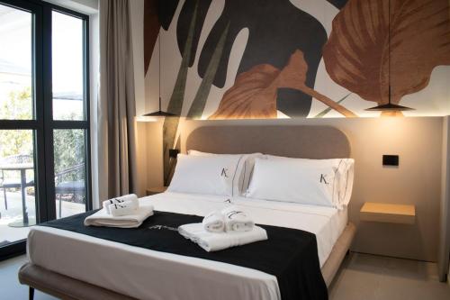 Postel nebo postele na pokoji v ubytování Kalinifta Rooms Luxury Style
