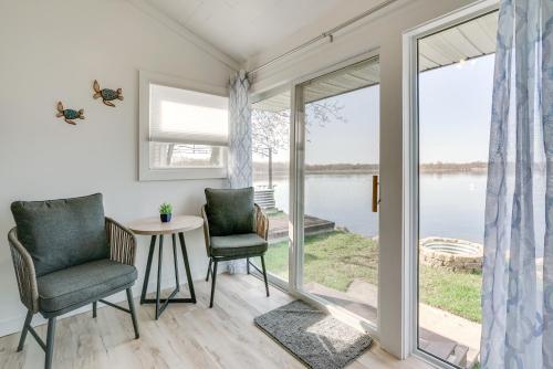 Vista de un río cerca de esta casa vacacional