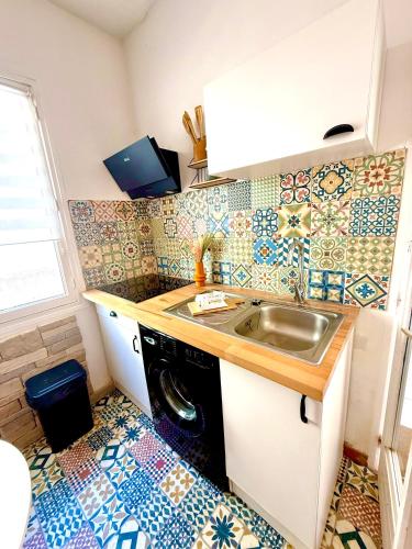 Dapur atau dapur kecil di "T2 Ludria" au cœur de Solenzara petite vue mer