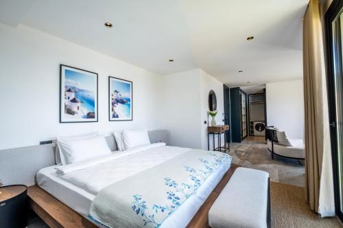 Postel nebo postele na pokoji v ubytování BoVilla Hotel Sentio Yalıkavak