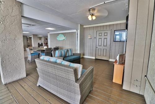 a lobby with couches and chairs and a table at Oceanfront Waterpointe 1 Unit 803 3 bedroom 2 bath Balcony Pools in North Myrtle Beach