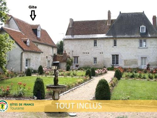 Gîte de charme XVIIe siècle avec jardin clos, balnéo, terrasse panoramique et WIFI près du Château de Villandry - FR-1-381-471