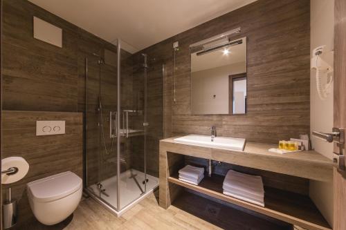 Koupelna v ubytování Guesthouse Grof