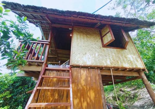 a tree house in the jungle at Busuanga Nature Retreat in Busuanga