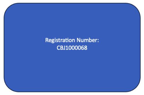 a screenshot of a cell phone with a registration number at Captain's Quarters - Reduced Price Tours! in Mendenhaven