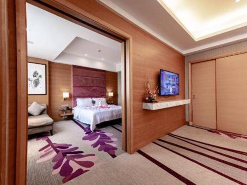 Giường trong phòng chung tại Lavande Hotels·Dongguan Nancheng