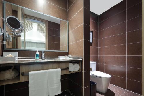 Ένα μπάνιο στο Atour Hotel Suzhou Jinji Lake Ligongdi