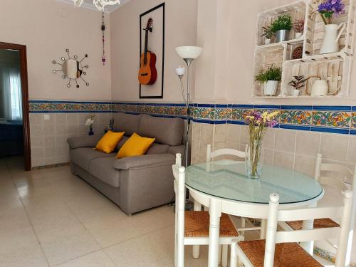 Posezení v ubytování Típico y pintoresco patio de vecinos, con encanto