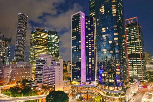 Nespecifikovaný výhled na destinaci Brisbane nebo výhled na město při pohledu z hotelu